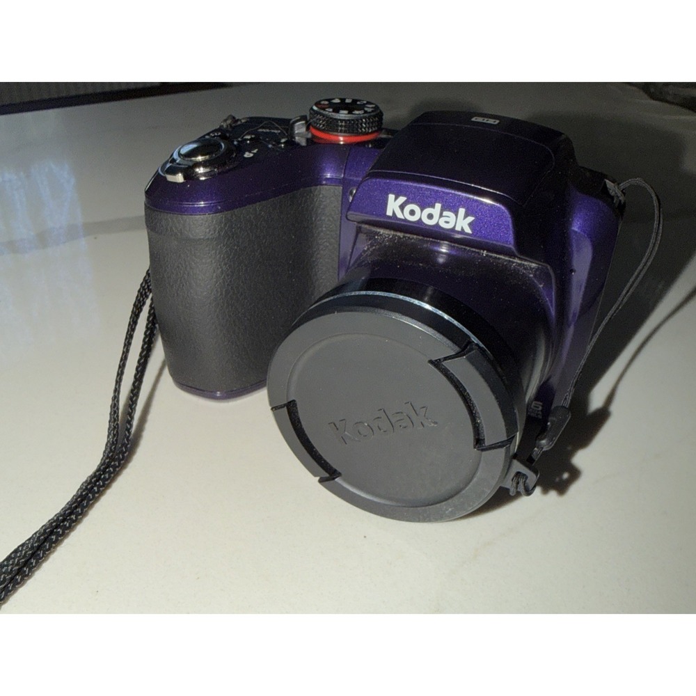 Kodak Easy Share Z 5120 16mp Digital Camera 26x Zoom+8gb SD UNTESTED Purple